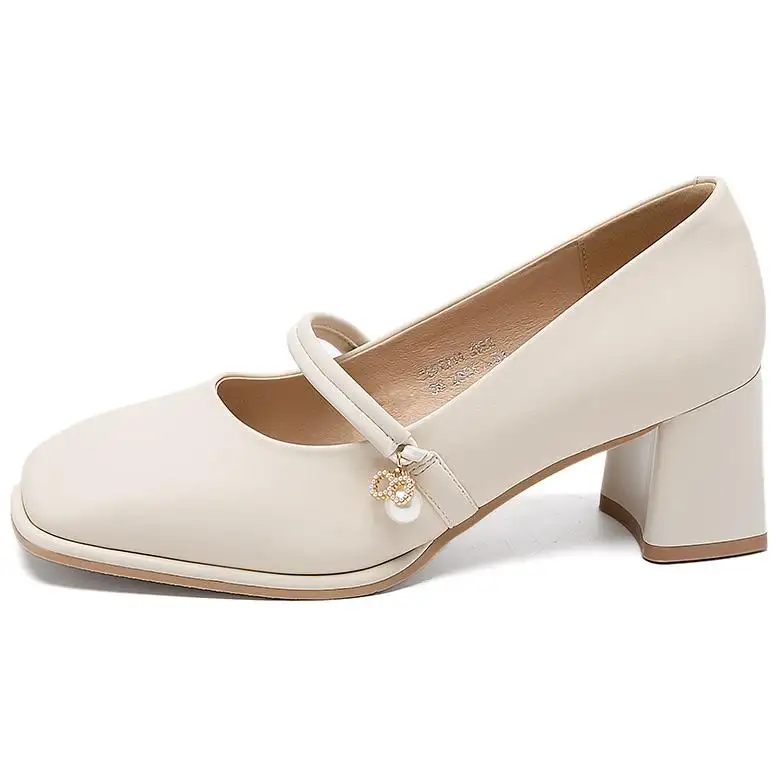 AGSDON Pu Mary Jane Shoes 6CM Women's