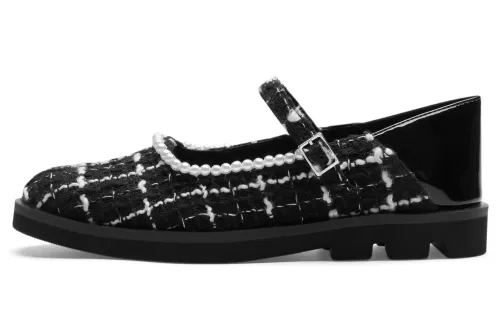 CHARLES&KEITH Pu Flat Mary Jane Shoes Women's