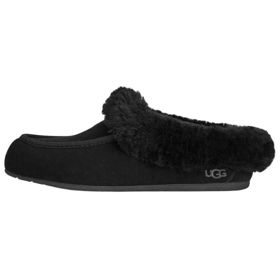 UGG ANSLEY Fleece Lined, Slip on Versatile Mules Rubber Sole Abrasion Resistant Abrasion Resistant Closed Toe Slippers