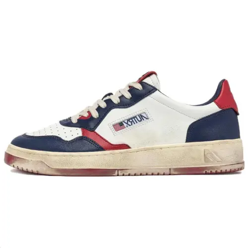 AUTRY Slip Resistant Abrasion Resistant Low top Skateboard Shoes Women's White Blue