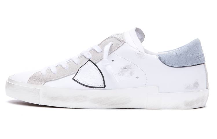 PHILIPPE MODEL Leather Stylish Skateboarding Shoes Men's White
