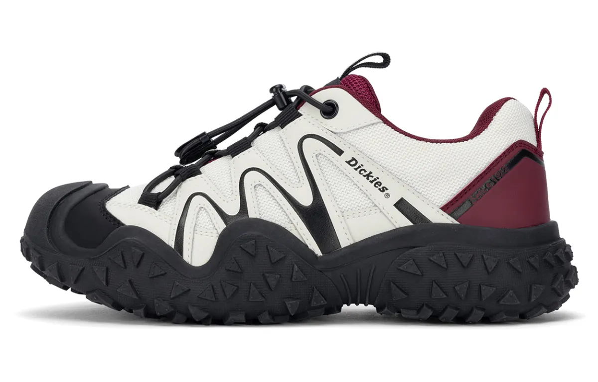Dickies Synthetic Leather Abrasion Resistant Abrasion Resistant Low top Chunky Sneakers Women's Beige Red
