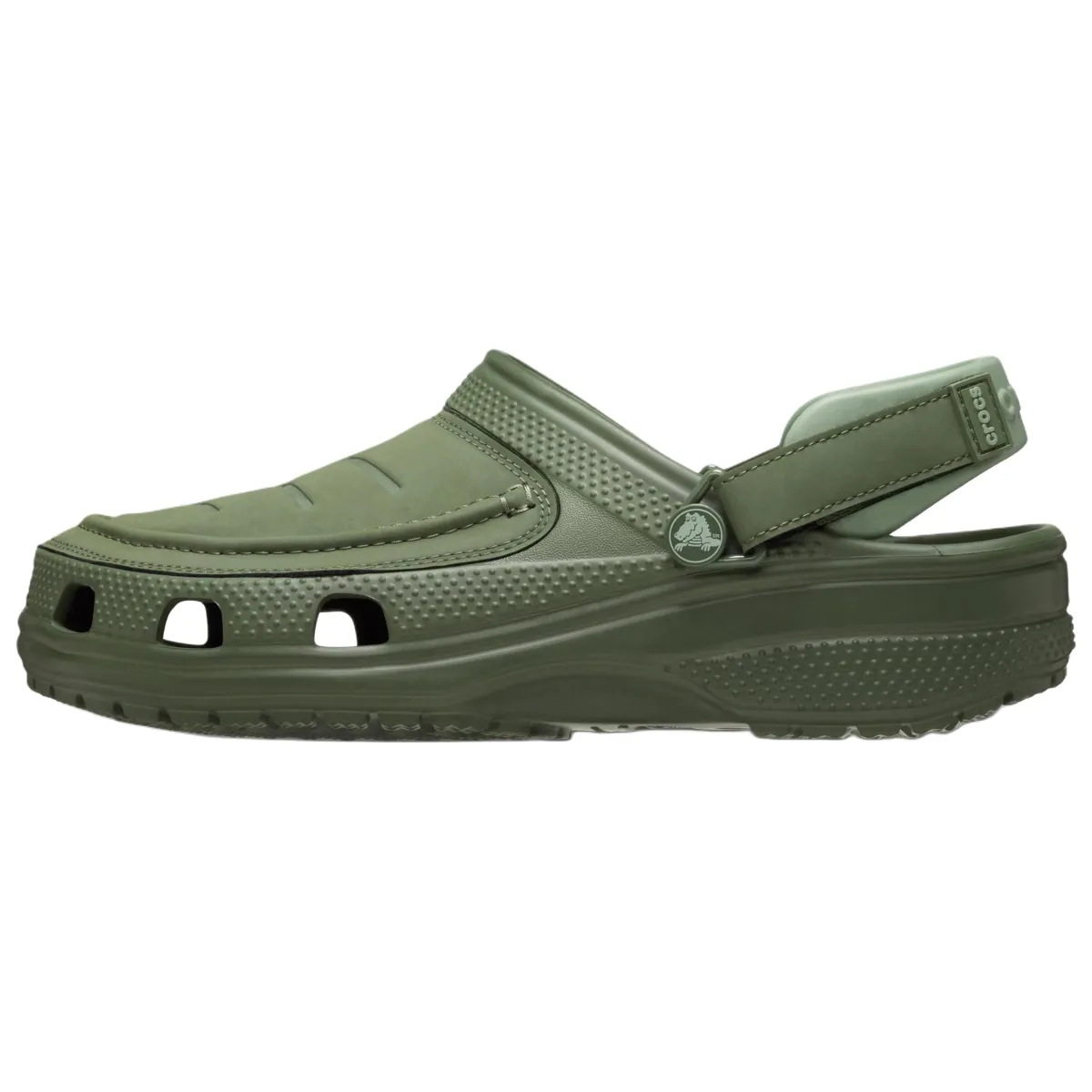 Crocs Yukon Vista Leather Clogs Men's Green