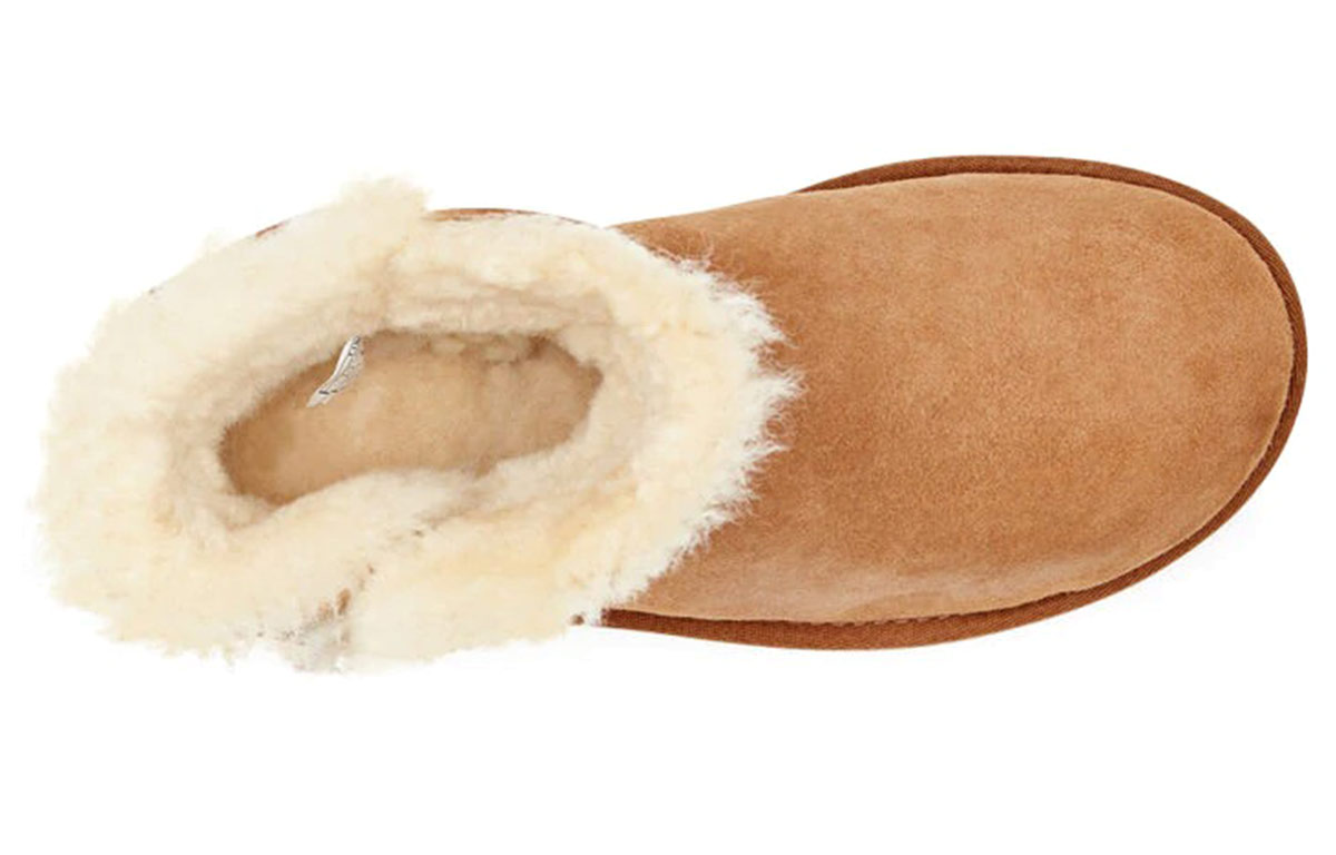 Женские UGG Button Bling (коричневые) — фото 5