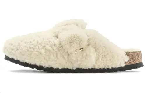 Birkenstock Shearling Buckle Sandals Women's