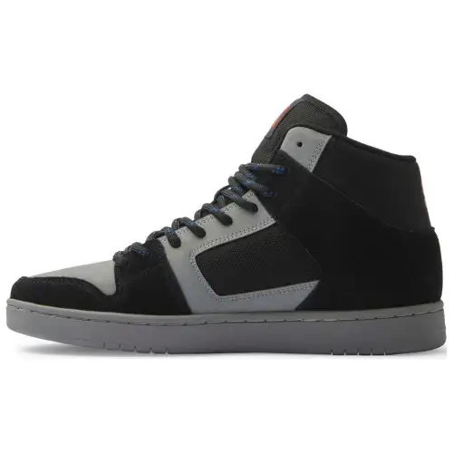 DC Shoes Slip Resistant Cushioning High top Skateboard Shoes Men's Black Gray