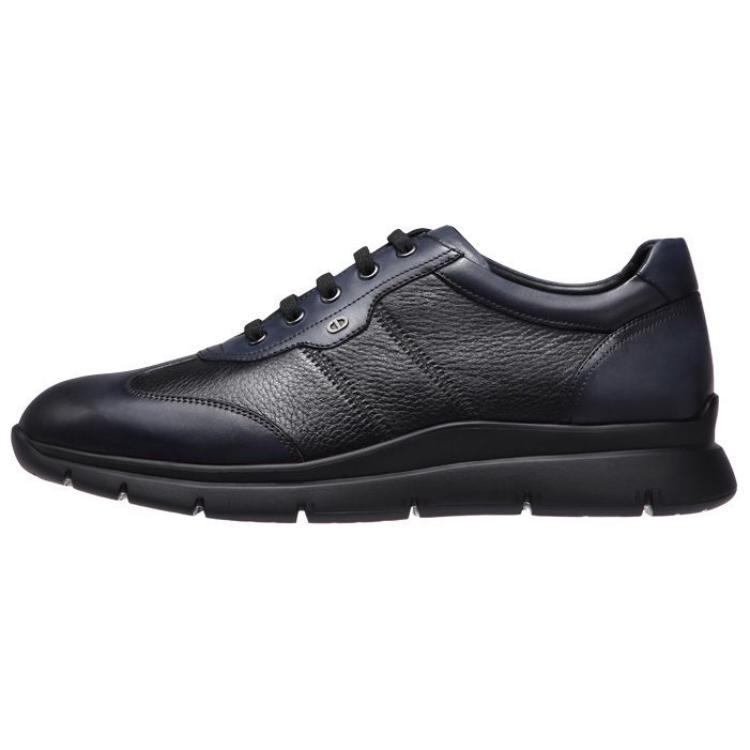 Chrisdien Deny Leather Low top Casual Shoes Men's Black