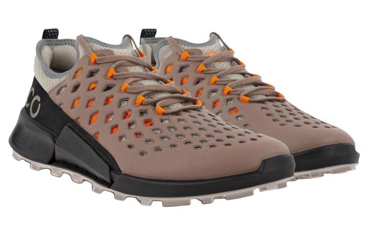 Ecco Leather Low top Running Shoes Men’s Brown