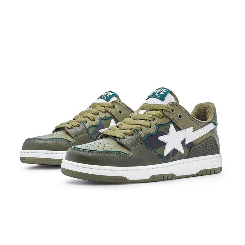 Мужские кеды A BATHING APE SK8 STA (коричневый) — фото 5