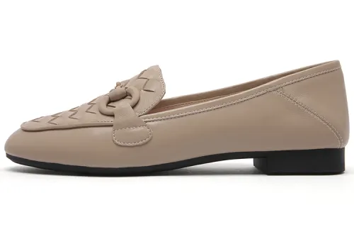 PACO GIL Top Grain Cow Leather Casual Shoes Women's Apricot