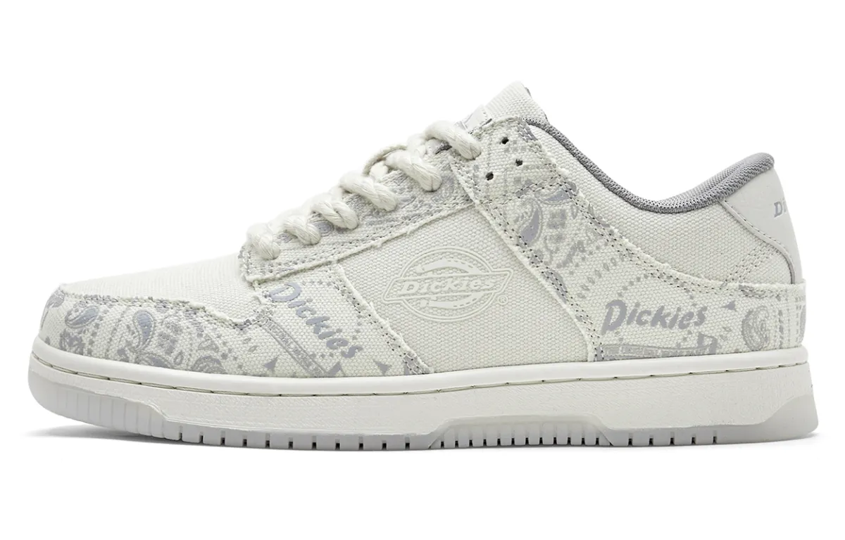 Dickies Low top Skateboard Shoes Men's White Gray