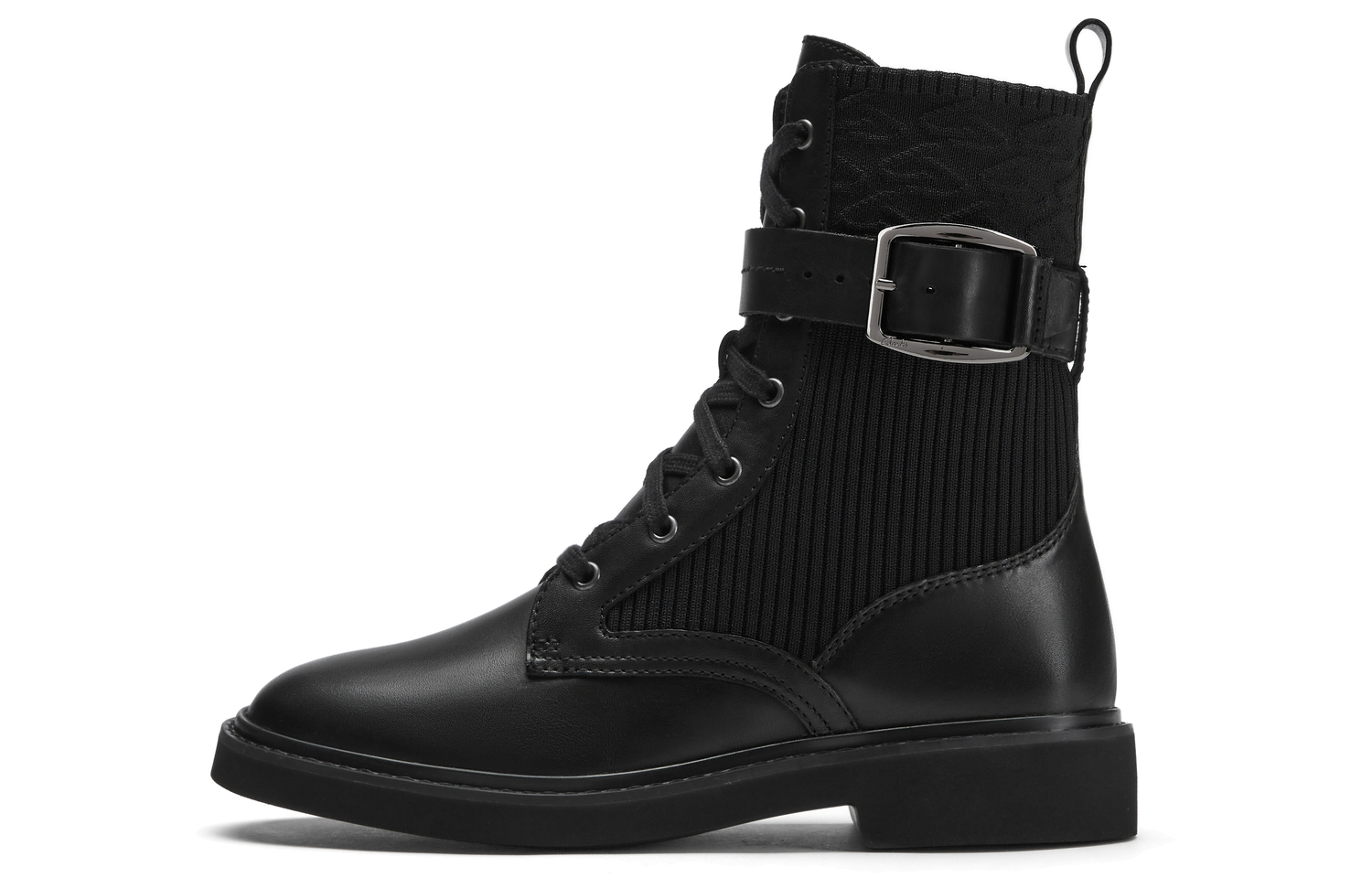 Clarks Cow Leather Crew Combat Boots Women's Black