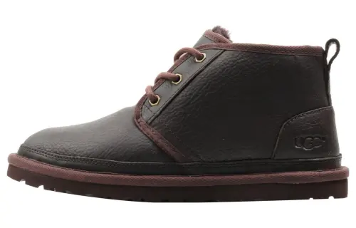 UGG Pu Slip Resistant Thermal Slip Resistant Thermal Ankle Length Snow Boots Men's Dark Brown