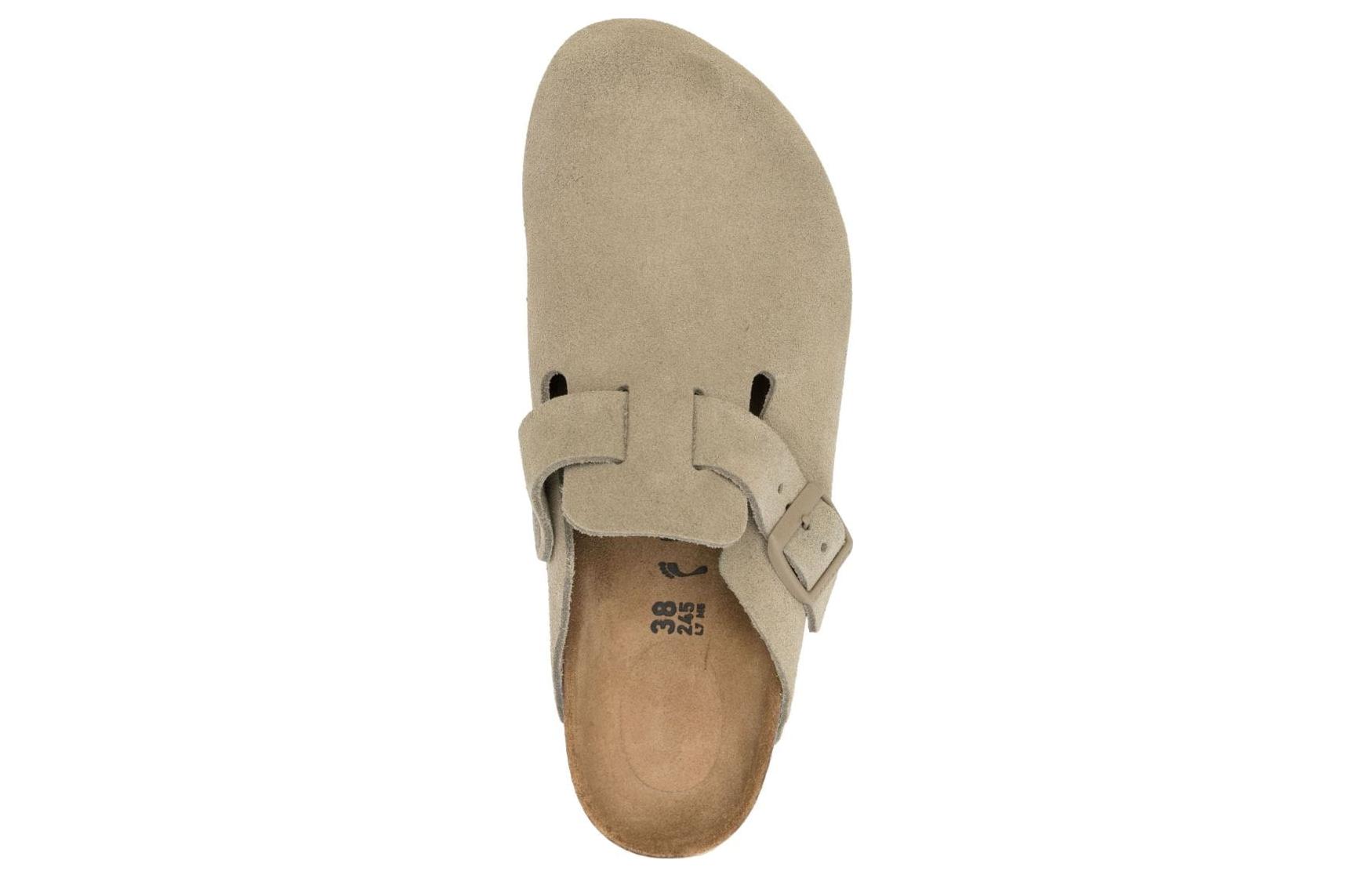 Birkenstock Boston Closed Toe Slippers Unisex Khaki