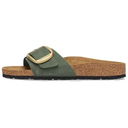 Birkenstock Madrid Big Buckle Slide Slippers Women's Green