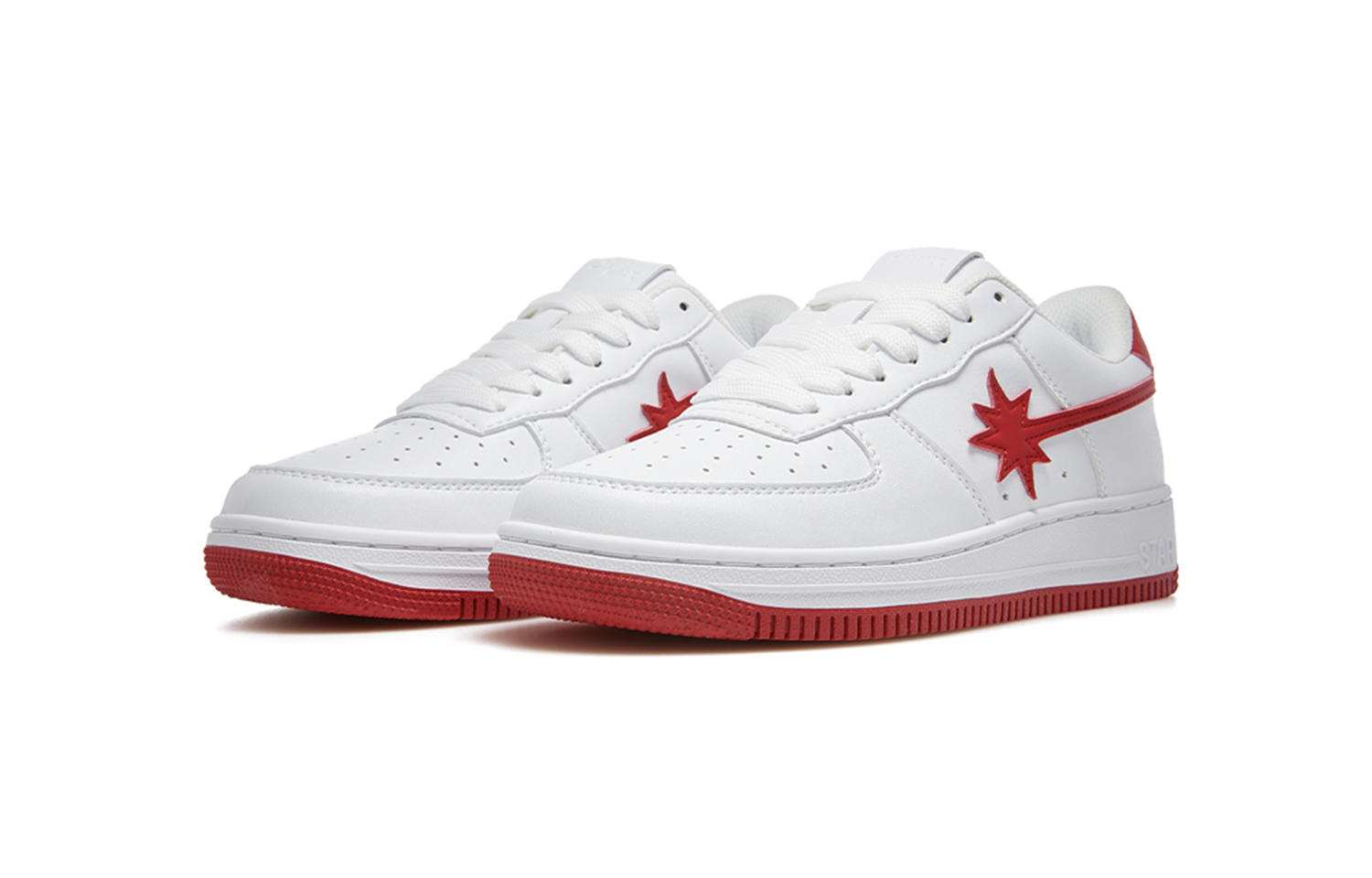 Starwalk Soldier Low top Skateboard Shoes Unisex White Red