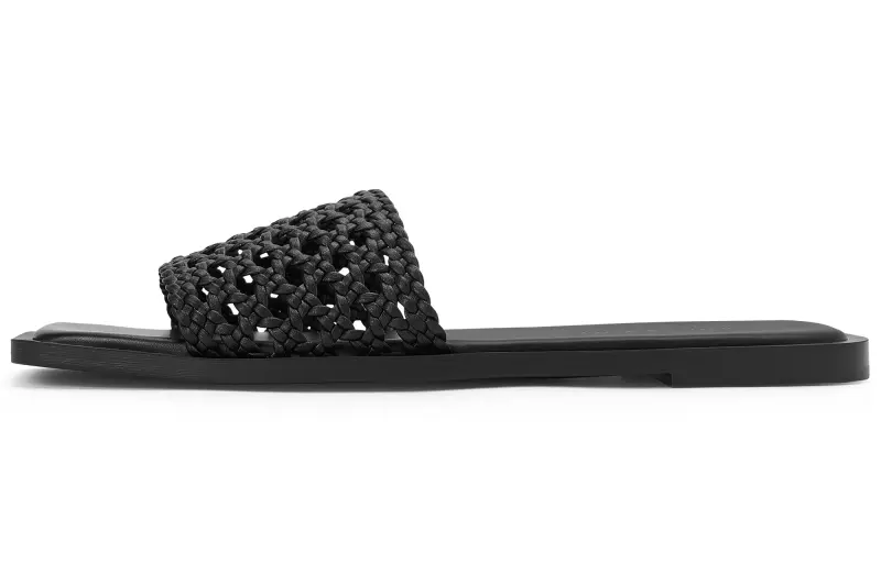 CHARLES&KEITH Composite Sole Slip Resistant Slide Slippers Women's Black