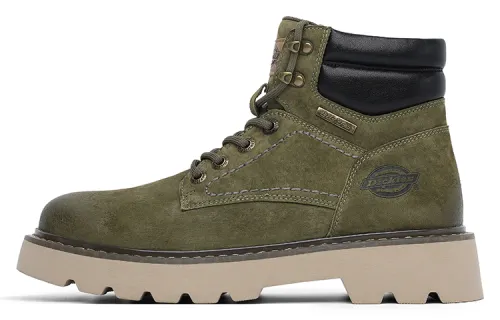 Dickies Leather Crew Combat Boots Men's Army Green