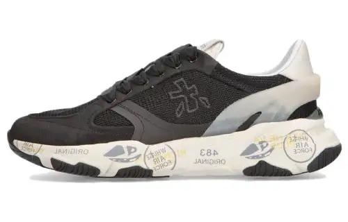 PREMIATA Low top Casual Shoes Women's Black White