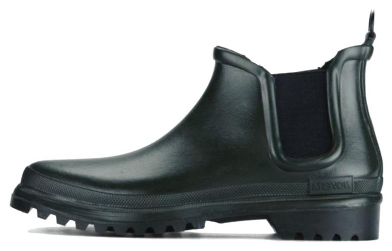 Novesta Rubber Short Chelsea Boots Unisex Dark Green