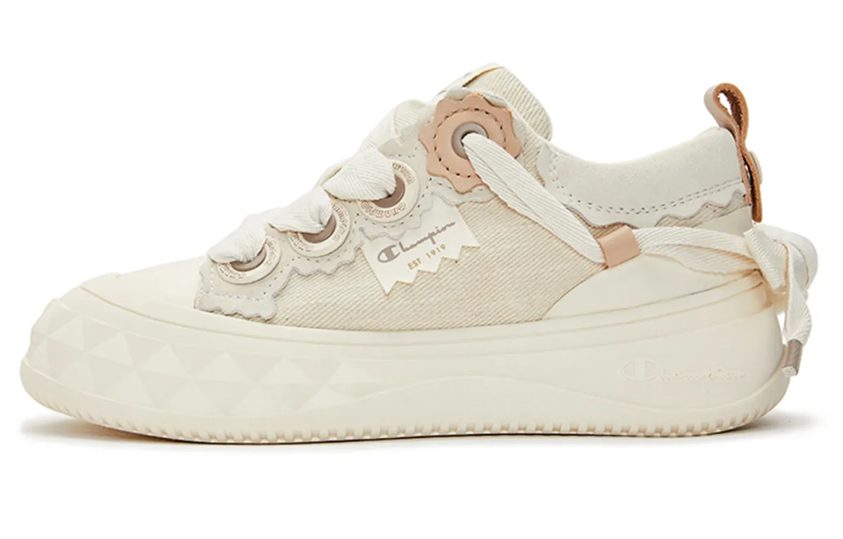 Champion Slip Resistant Abrasion Resistant Slip Resistant Abrasion Resistant Low top Skateboard Shoes Women's Beige