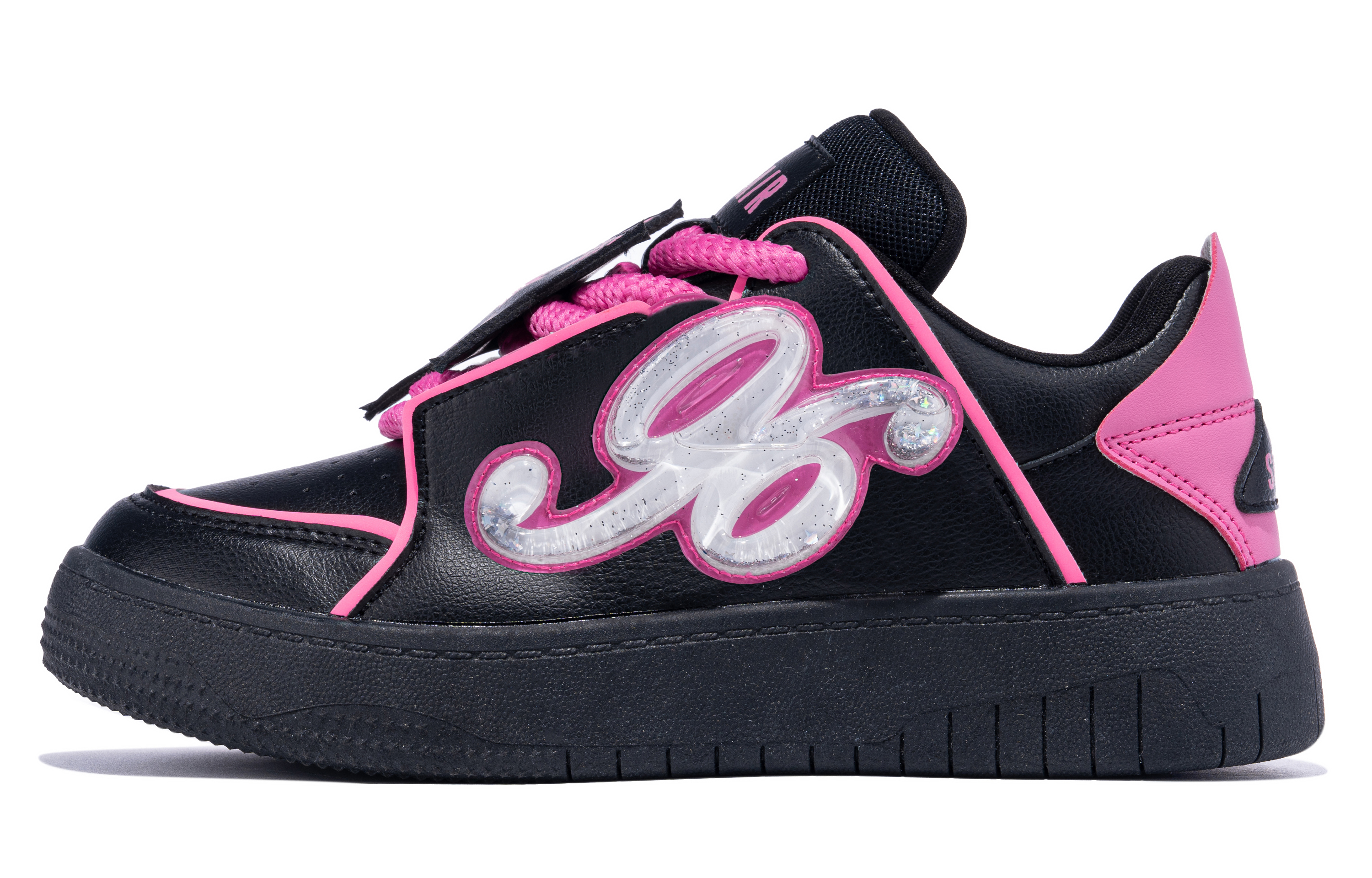 SEMIR Star Series Dopamine Digital Quicksand Trendy and Versatile Low-top Sneakers Women's Black Rose Red