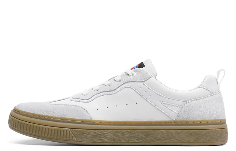 Dickies Microfiber Leather Low top Skateboard Shoes Men's White
