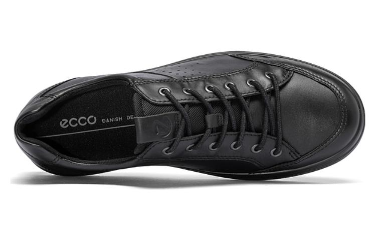 Ecco Fluttershy Cool Classic Collection Leather Low top Skateboard Shoes Men's Black