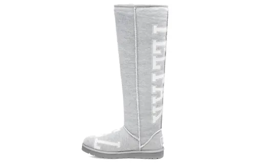 UGG FLEECE TALL Thermal Slip Resistant Knee High Snow Boots Unisex Gray
