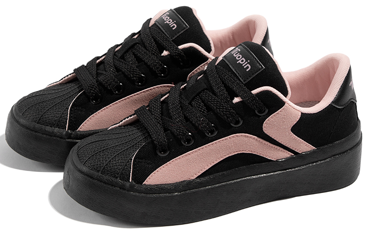 TUOPIN Couple's, Classic Vintage Low top Skateboard Shoes Women's