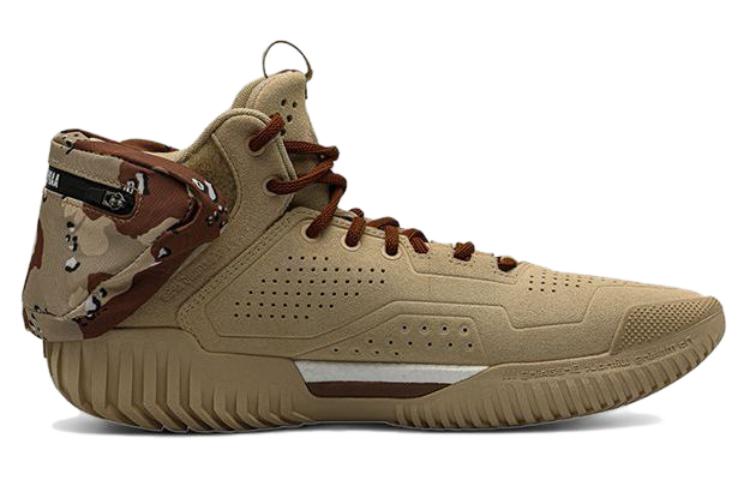 Li Ning x Aape Collaboration Fabric Mid top Performance Basketball Shoes Men’s Brown