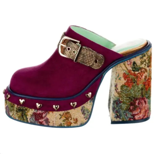 IRREGULAR CHOICE Closed Toe Slippers Women's Purple