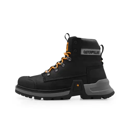 CAT Colorado Expedition WP SS23 Cow Split Leather Waterproof Short Outdoor Boots Men's Black