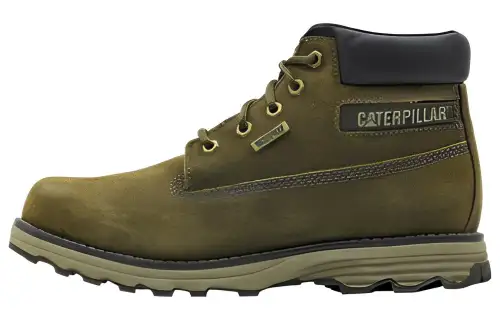 CAT Founder WP TX Top Grain Cow Leather Abrasion Resistant Slip Resistant Comfortable Outdoor Boots Men's Dark Gray