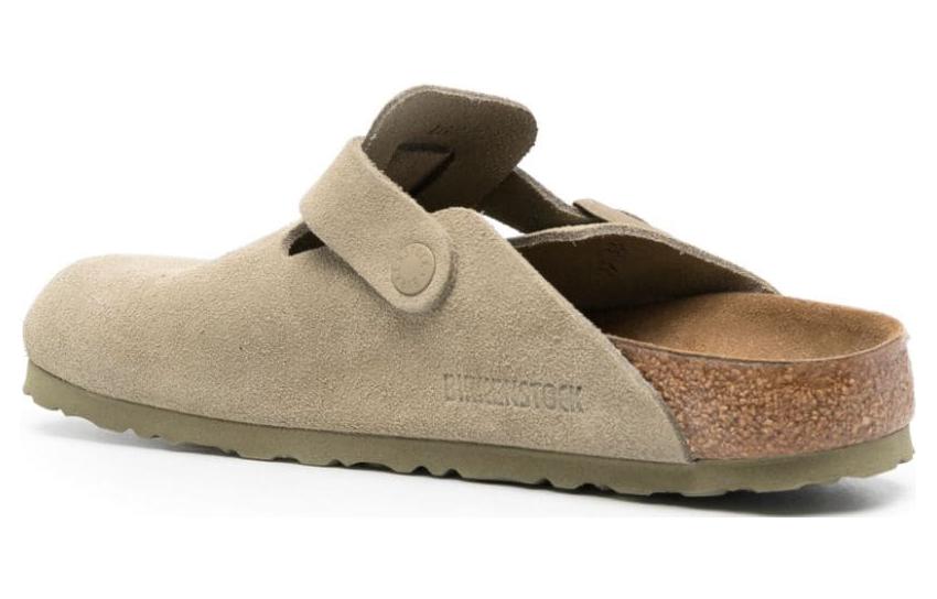 Birkenstock Boston Closed Toe Slippers Unisex Khaki