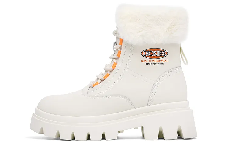 Dickies Short Mid Calf Combat Boots Women's Beige