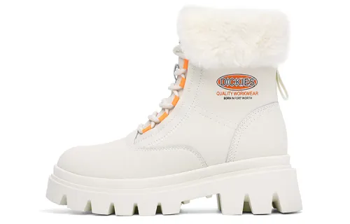Dickies Short Mid Calf Combat Boots Women's Beige