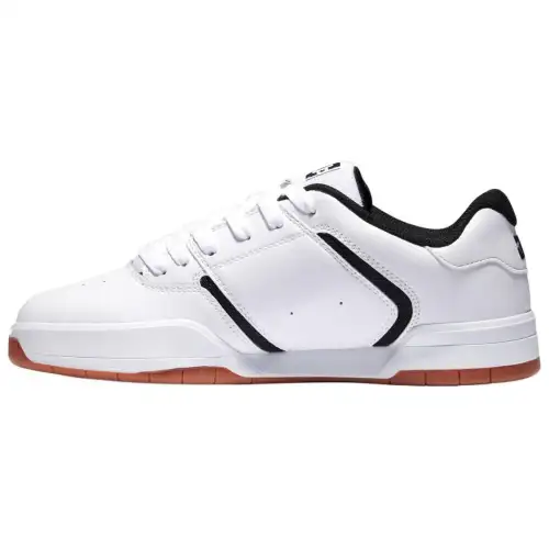 DC Shoes Leather Low top Skateboard Shoes Men's White