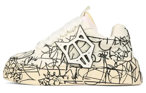 Naked Wolfe Kosa Scribble Graffiti-print Sneakers