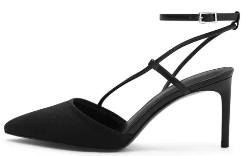 CHARLES&KEITH Slim Heel Mary Jane Shoes 7.5cm Women's Black
