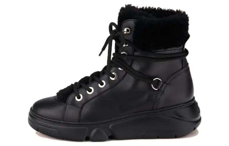 AGL Leather Ankle Boots 4cm Women's Black