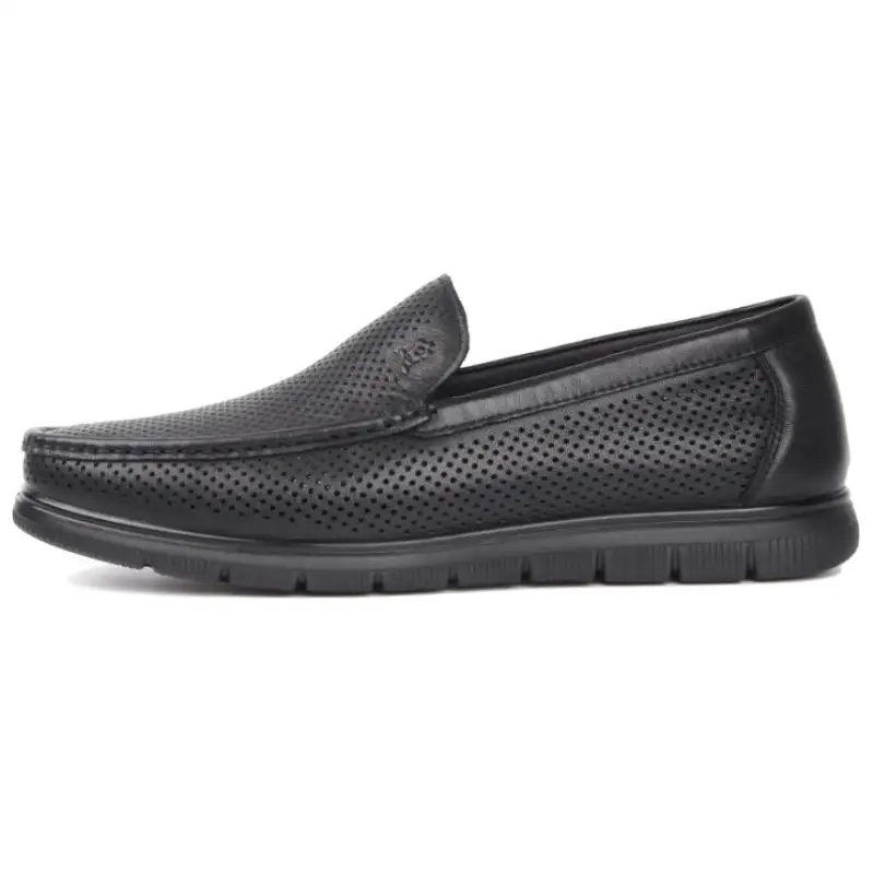 Montagut Top Grain Cow Leather Minimalist Fashion Casual Shoes Men's Black
