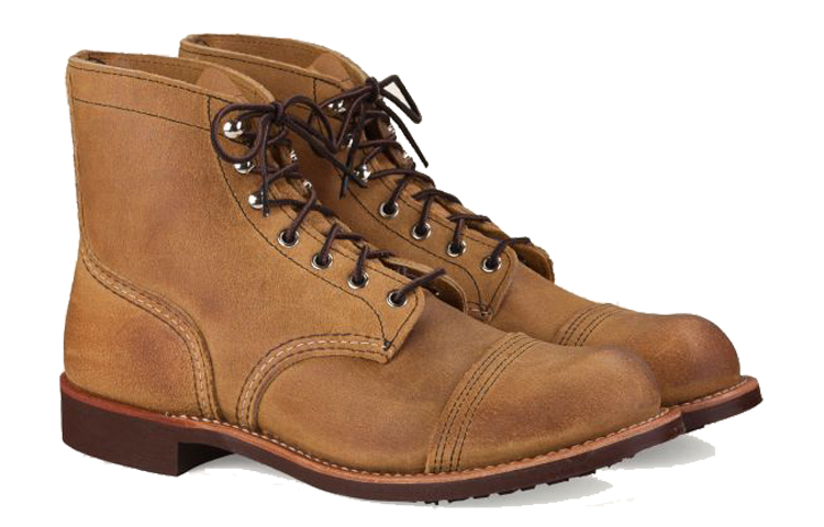 Red Wing Camel suede Iron Ranger desert boots