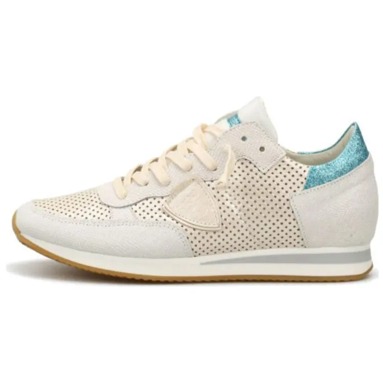 PHILIPPE MODEL Cow Leather Low top Casual Shoes Women's Light Beige