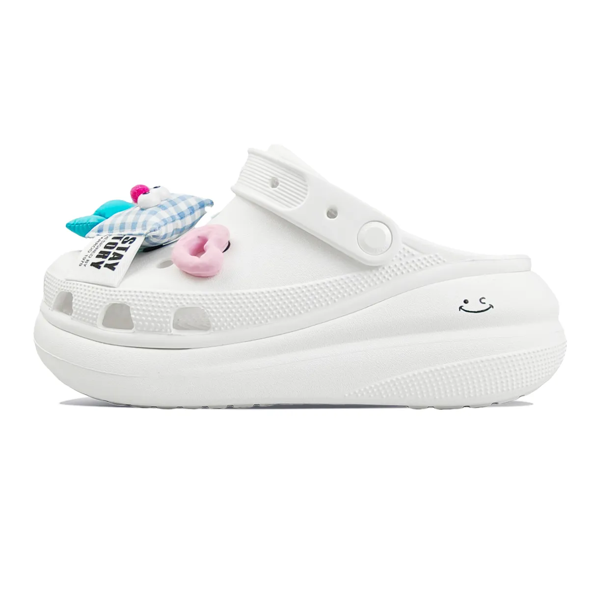 Crocs Crush Clog BNK Pillow Party EVA Clogs Unisex White