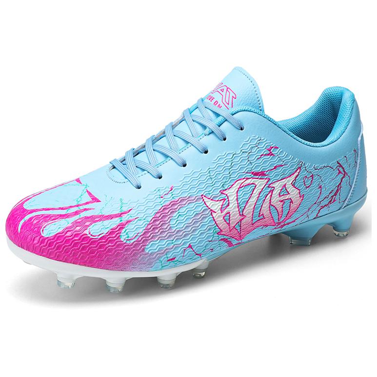 HLA JEANS FG Firm Ground Synthetic Leather Cushioning Slip Resistant Abrasion Resistant Breathable Soccer Shoes Unisex