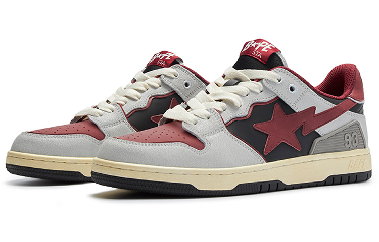 A BATHING APE Sk8 Sta #4 'Red'