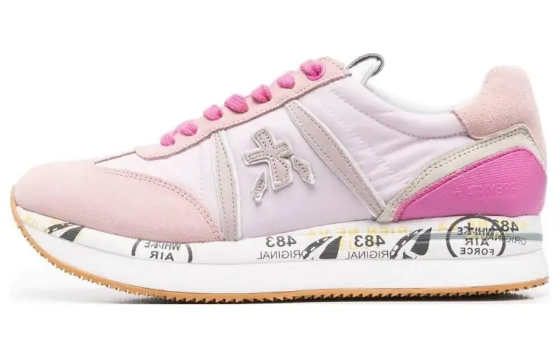 PREMIATA Leather Low top Casual Shoes Women's Pink