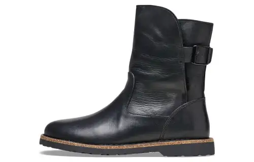 Birkenstock Sheepskin Ankle Boots Women's Black Narrow