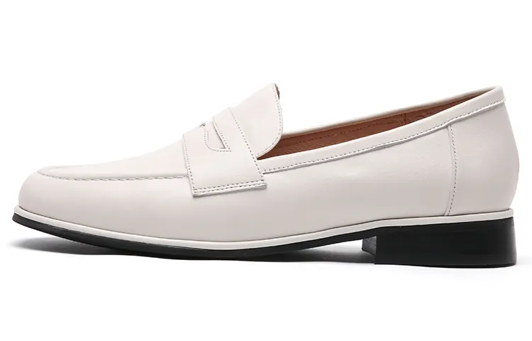 PACO GIL Sheepskin Casual Shoes Women's Ecru